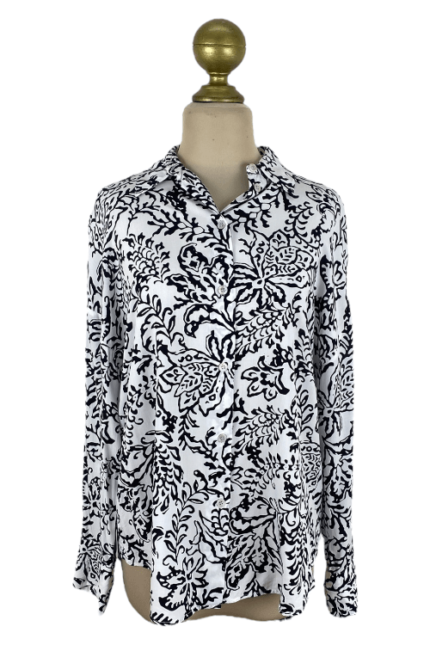 Camisa Zara Blanco y negro